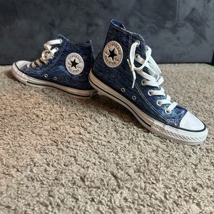 Blue & white Converse Shoes!